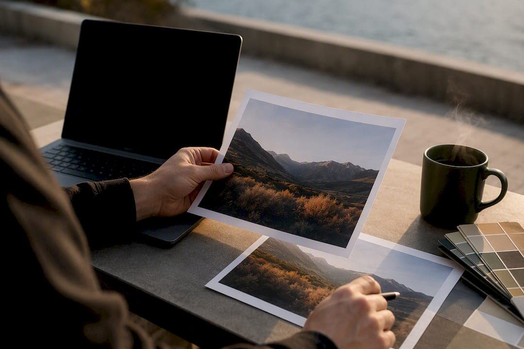 Hand quality checking marketing images