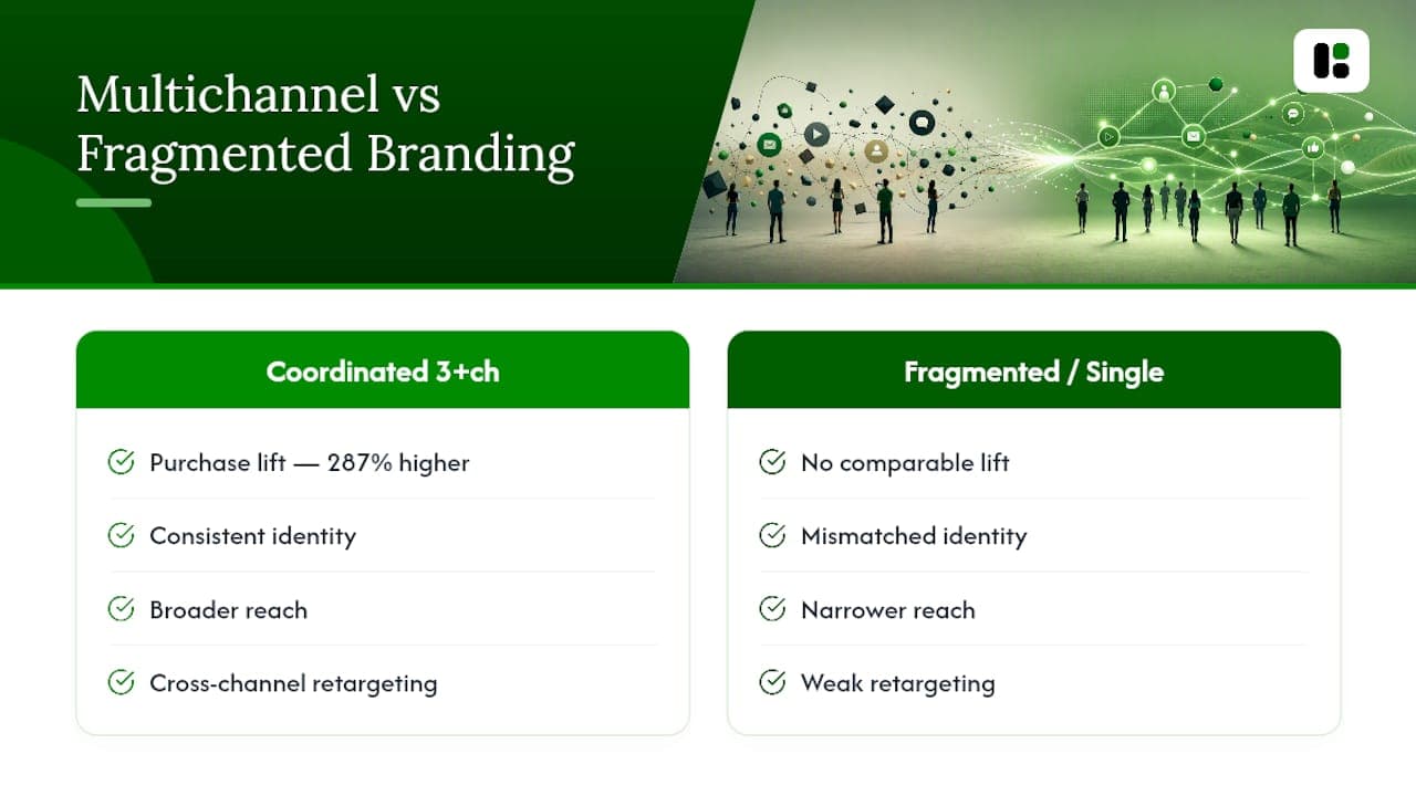 Why Multi-Channel Branding Moves the Numbers — overview diagram
