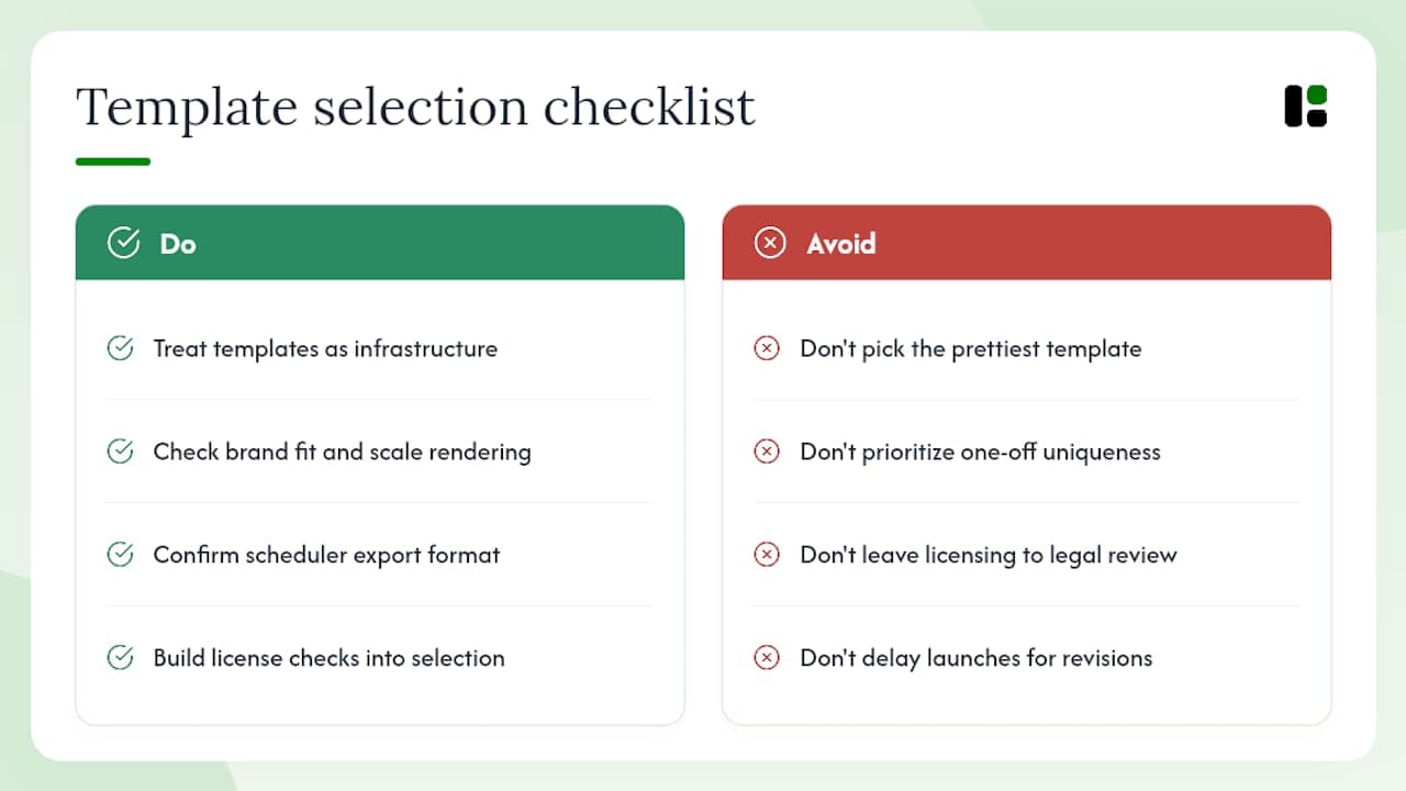 What most teams get wrong about Instagram templates — overview diagram
