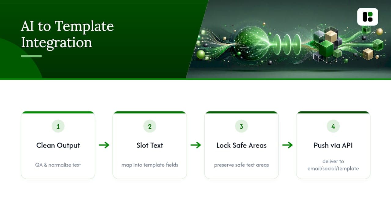 Diagram of AI marketing prompt to automation workflow