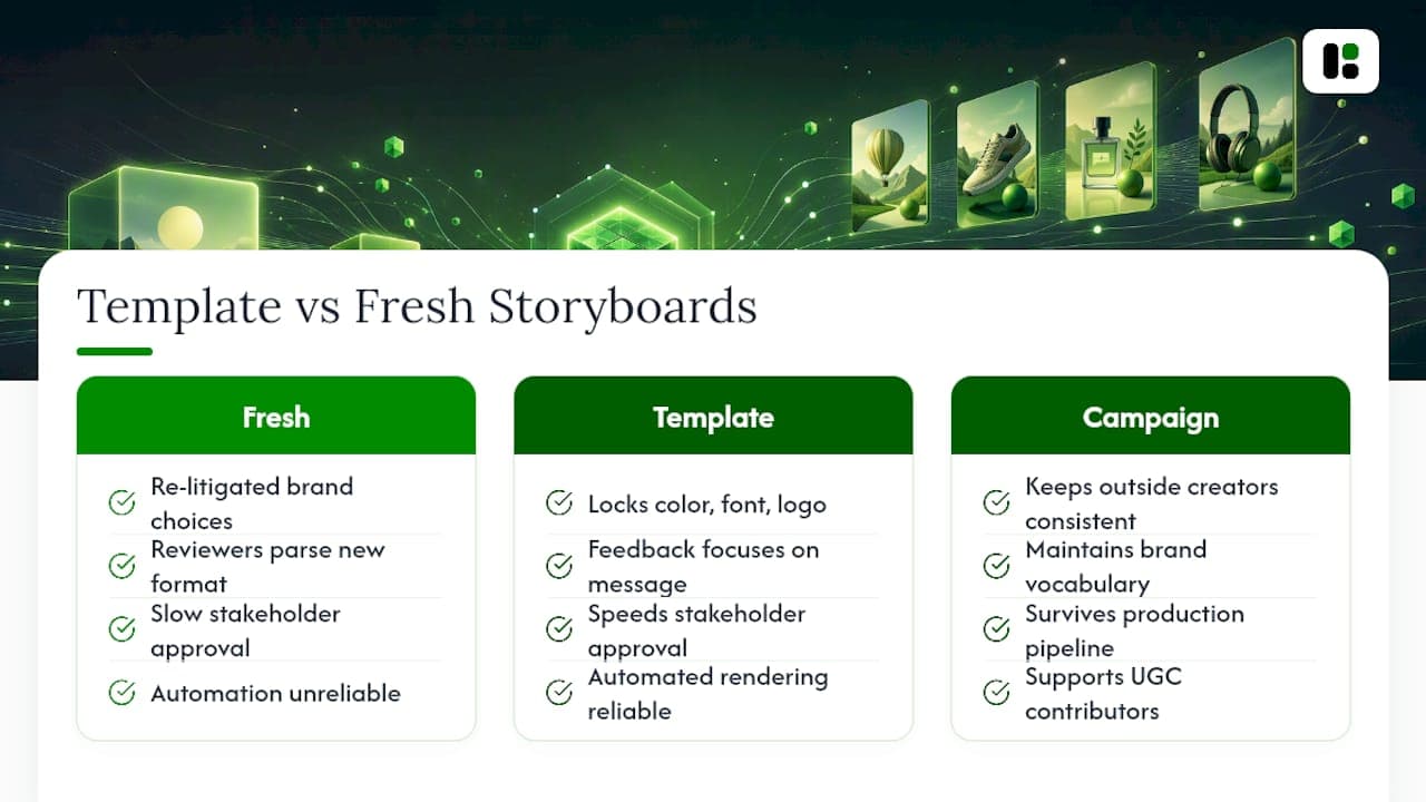 Why Standardized Templates Change Creative Ops — overview diagram
