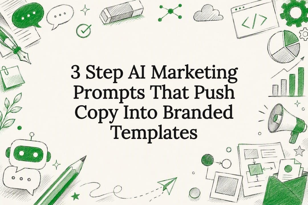3 Step AI Marketing Prompts That Push Copy Into Branded Templates