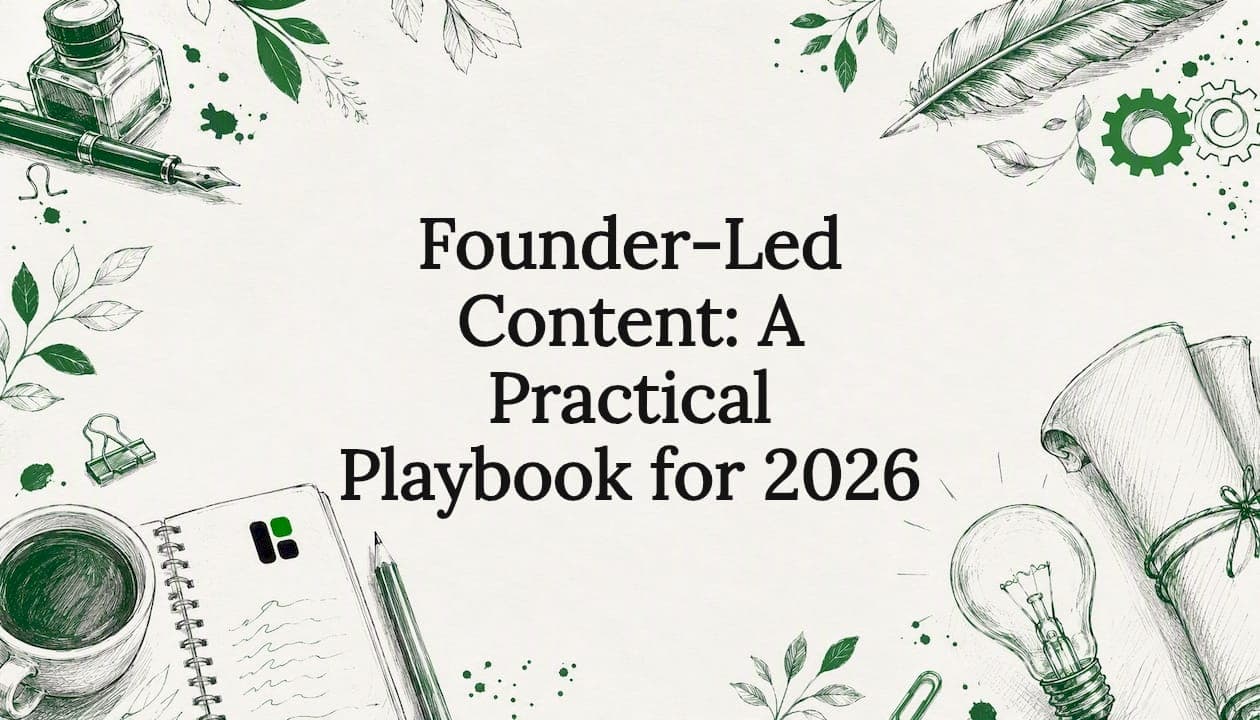 Founder-Led Content: A Practical Playbook for 2026