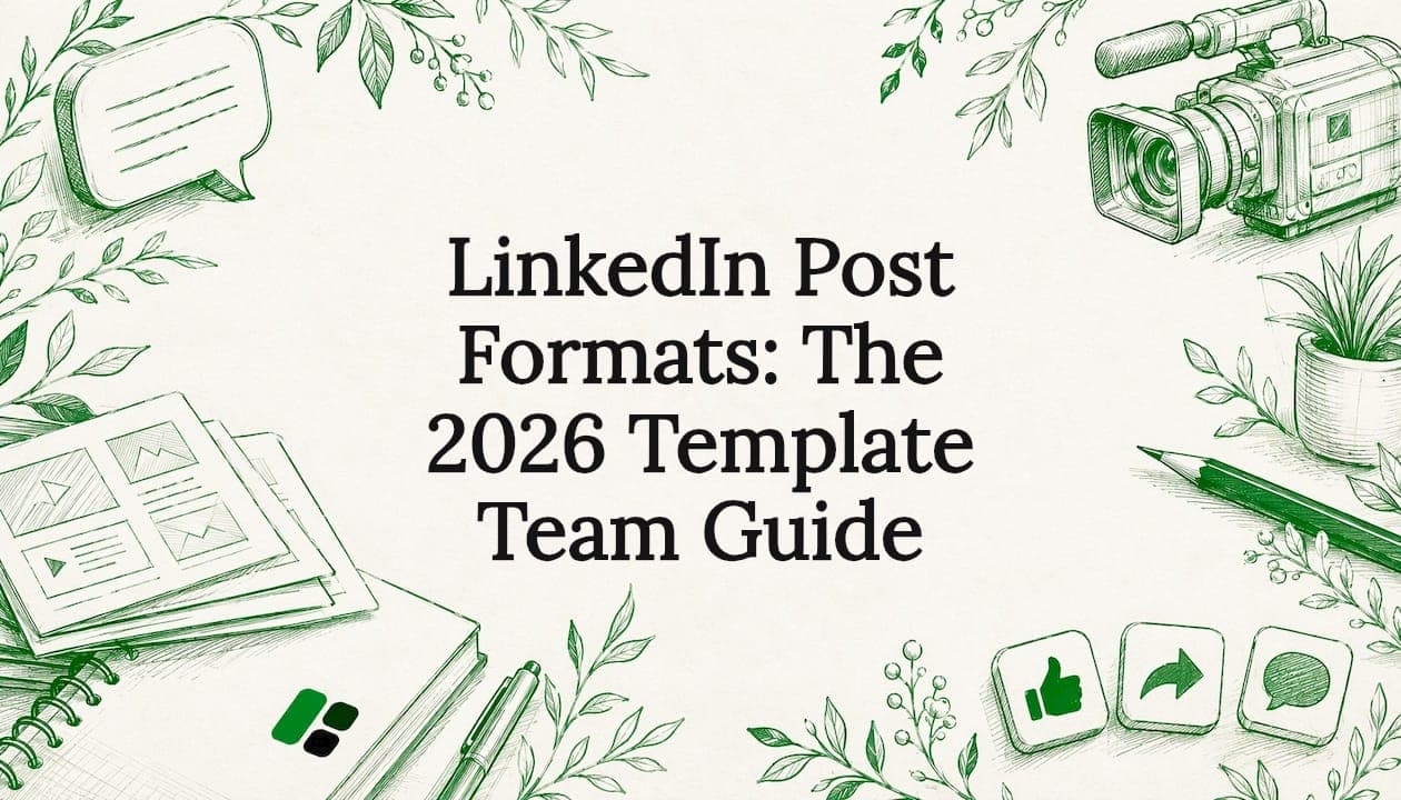 LinkedIn Post Formats: The 2026 Template Team Guide