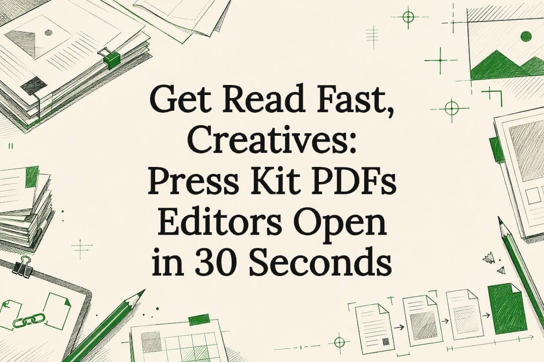 Get Read Fast, Creatives: Press Kit PDFs Editors Open in 30 Seconds