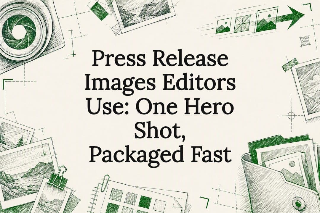 Press Release Images Editors Use: One Hero Shot, Packaged Fast