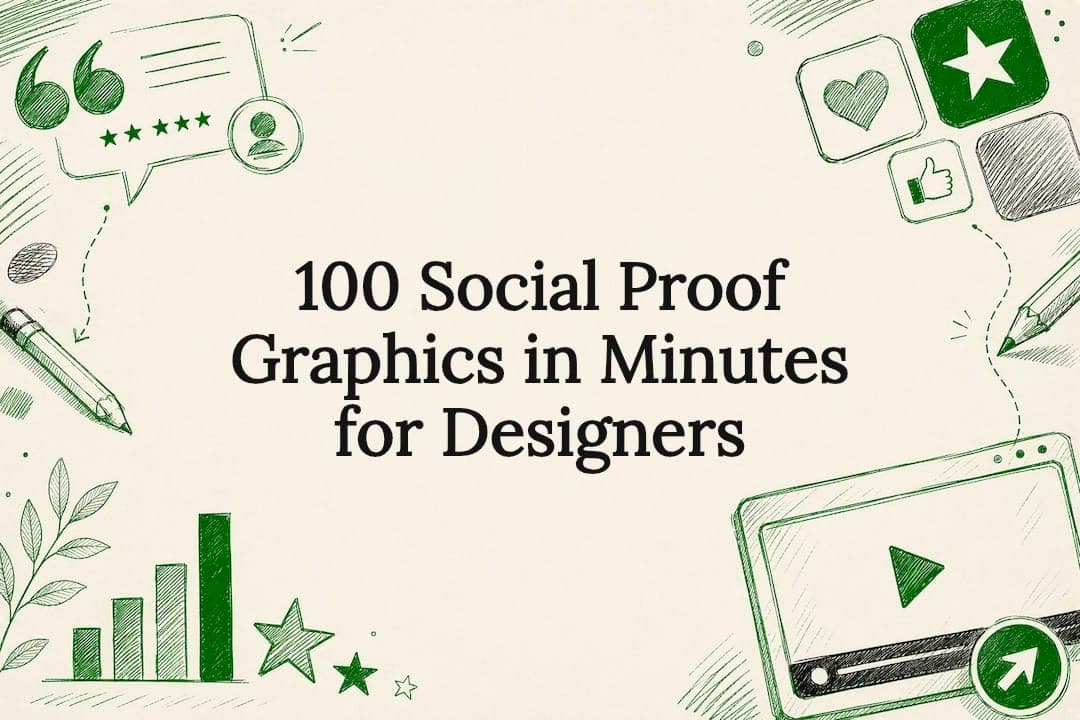 100 Social Proof Graphics in Minutes for Designers