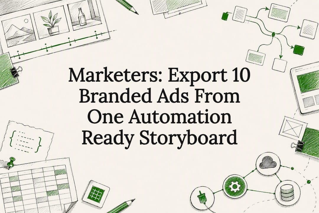 Marketers: Export 10 Branded Ads From One Automation Ready Storyboard